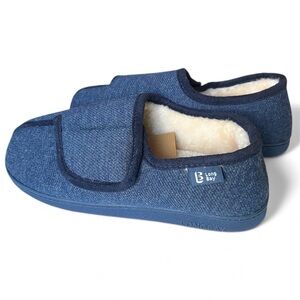 LongBay WMNS Adjustable Slippers Memory Foam SZ: 9 Wide Diabetic House Shoes Ed